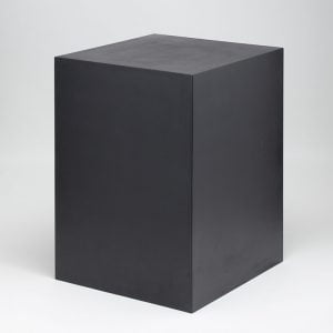 one small black plinth